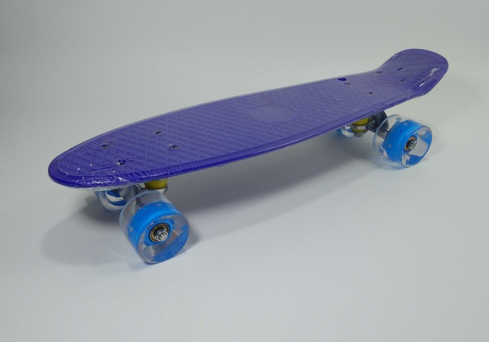 Тъмно сини светещи пениборди скейтборд penny board / пениборд