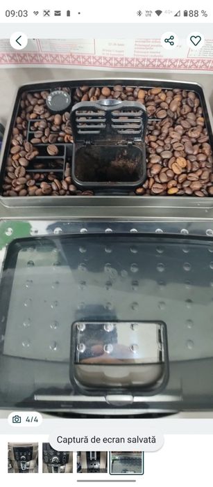 Expresor DeLonghi cu Boabe și cafea măcinată