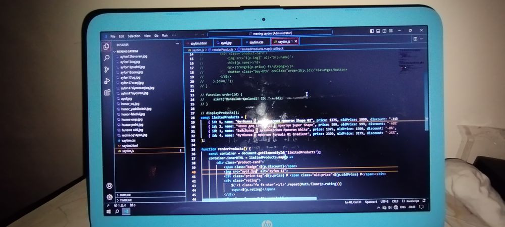 HP noutbuk srochniy sotiladi