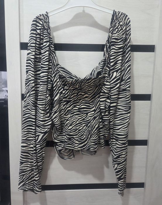 Блузка H&M леопард/зебра