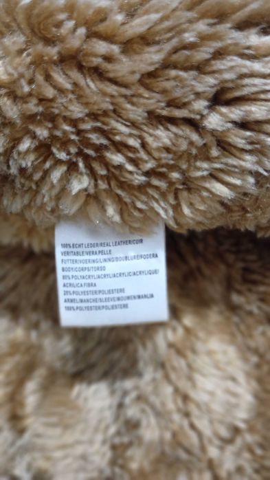 Детска шуба от естествена кожа 122 размер