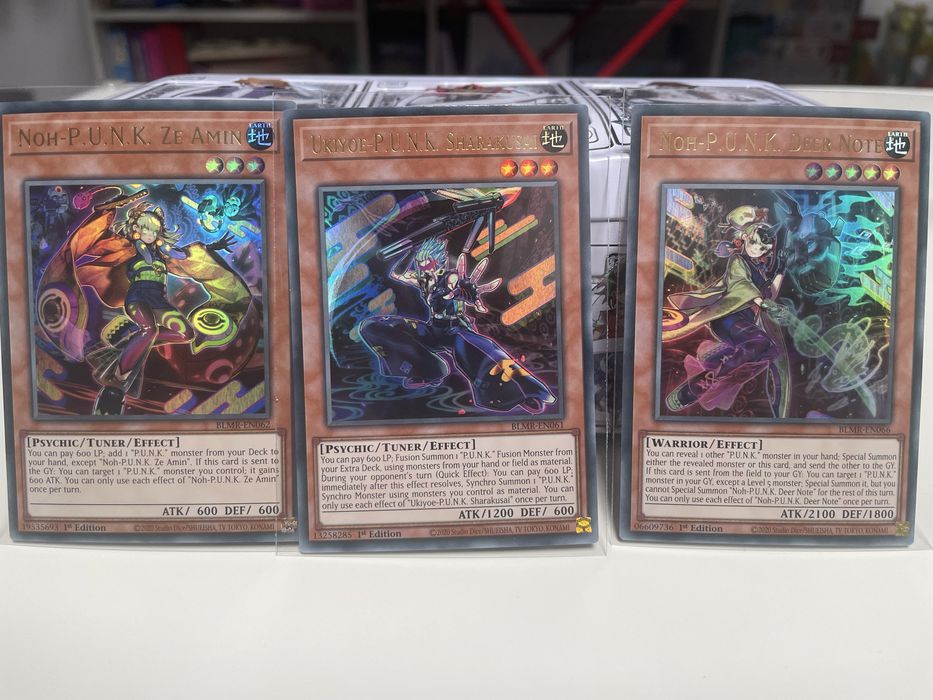 Lot 8 carduri Yu-Gi-Oh – Secret Rare + P.U.N.K engine