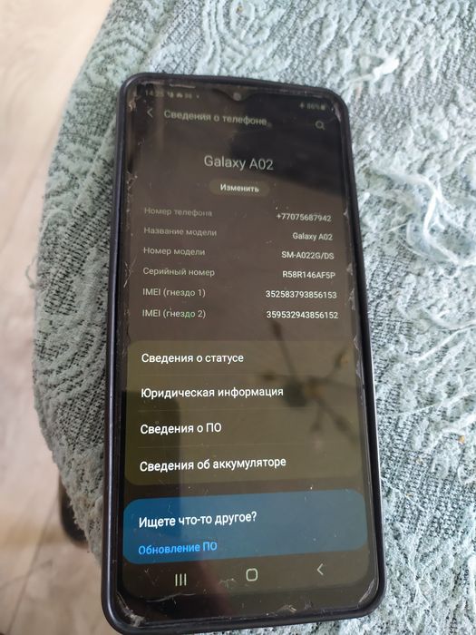 Продам телефон смартфон samsung a02