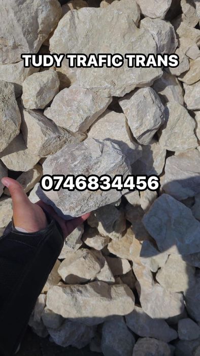 Piatra alba / calcar pentru garduri, alei si decor 30-90