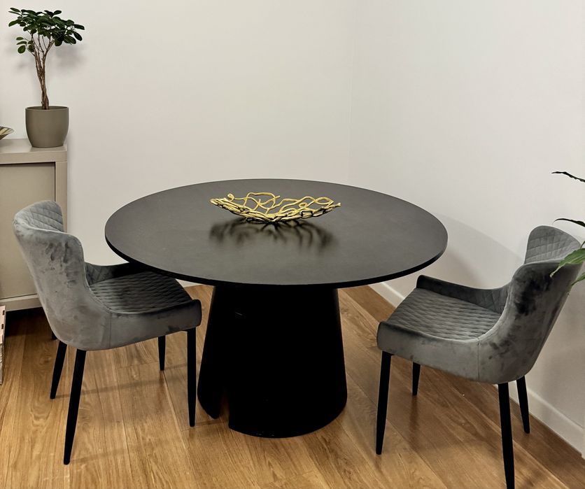 Masă dining Teulat Cep 137 cm MDF si lemn