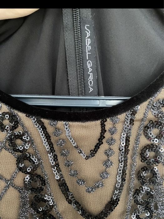 Продам черное велюровое платье