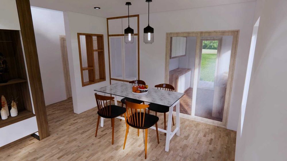 НА ИЗПЛАЩАНЕ - Евтина двуетажна сглобяема къща с 3 спални, 176 кв. м