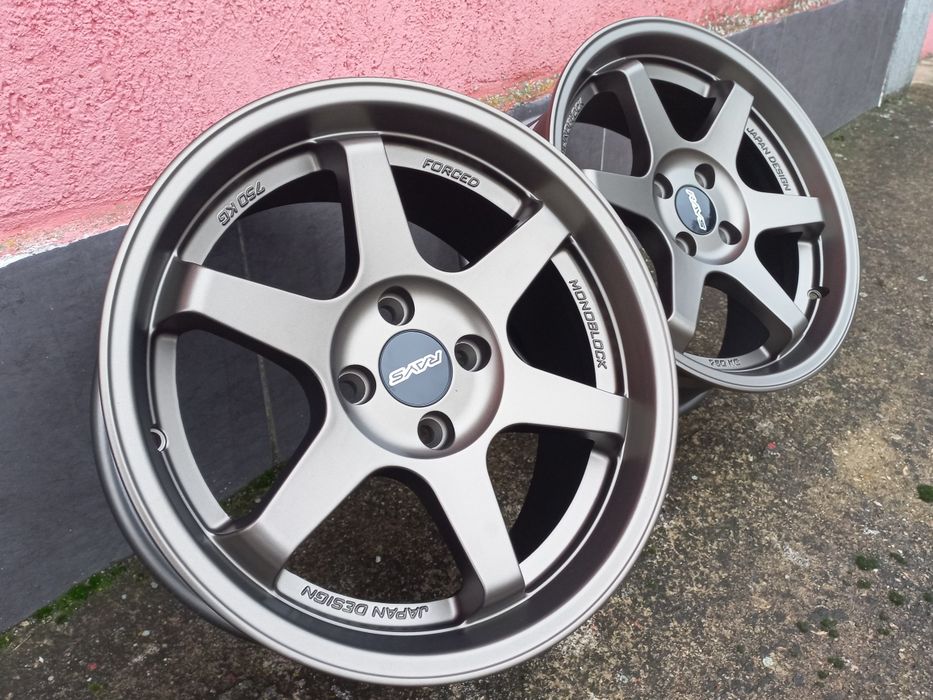 16"4x100 Rays T37 Volk Racing Opel Honda Suzuki Bmw e30 vw Golf Black Матт Бронз