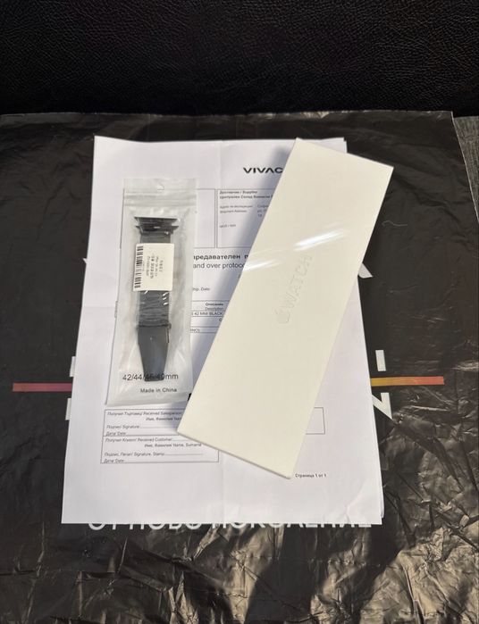 ЗАПЕЧАТАН 42mm Apple watch 10 Vivacom Гаранция 2027 г. Jet Black черен