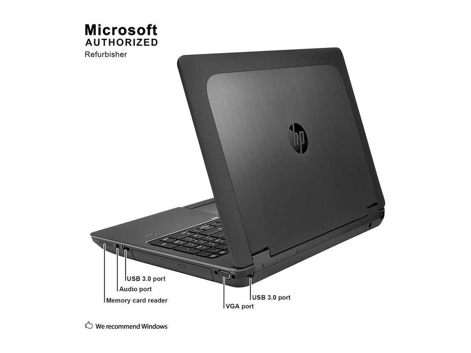 Лаптоп HP ZBook 15 G2 I7-4800MQ K2100M 16GB 256GB SSD с до 24 МЕСЕЦА ГАРАНЦИЯ и Windows 11 PRO