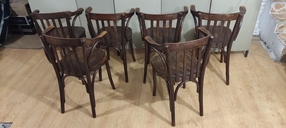 Комплект отлични 6 виенски стола