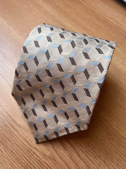 Cravata Calvin Klein ck 100% matase geometrica vintage made in japan