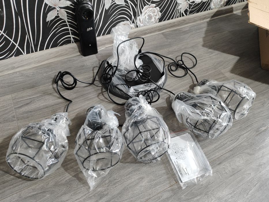 ПРОМО ! FORCOSO Дизайнерска висяща лампа с 5 осветителни тела !