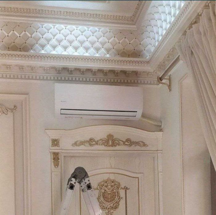 установка кондиционер  Ustanovka konditsaner  бризер рекуператор