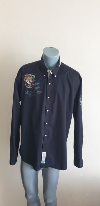 La Martina Stretch Cotton Slim Fit Mens Size 2XL ОРИГИНАЛ! МЪЖКА РИЗА!