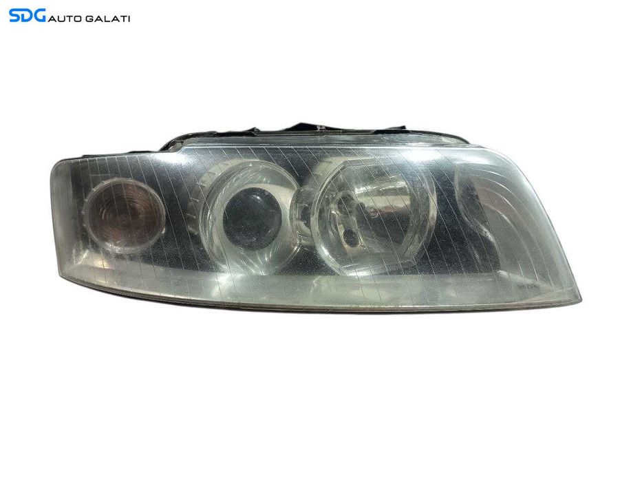 Far Dreapta cu Lupa FARA Xenon EUROPA Audi A4 B6 2001 - 2005 Cod 8E0941004F (Urechi Superioare Lipsa) [LS0065]