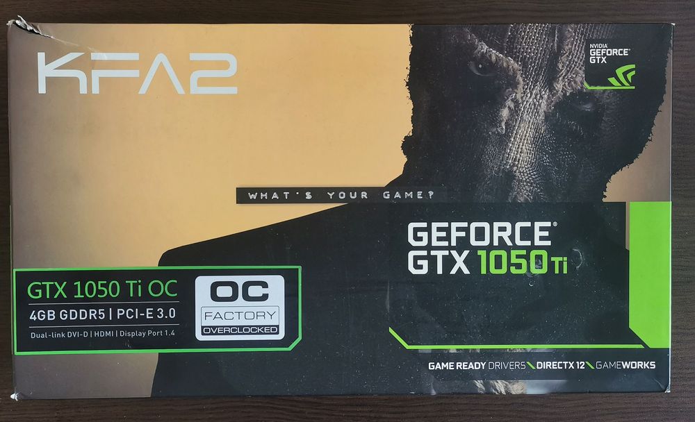 NVIDIA GeForce GTX 1050 Ti 4Gb