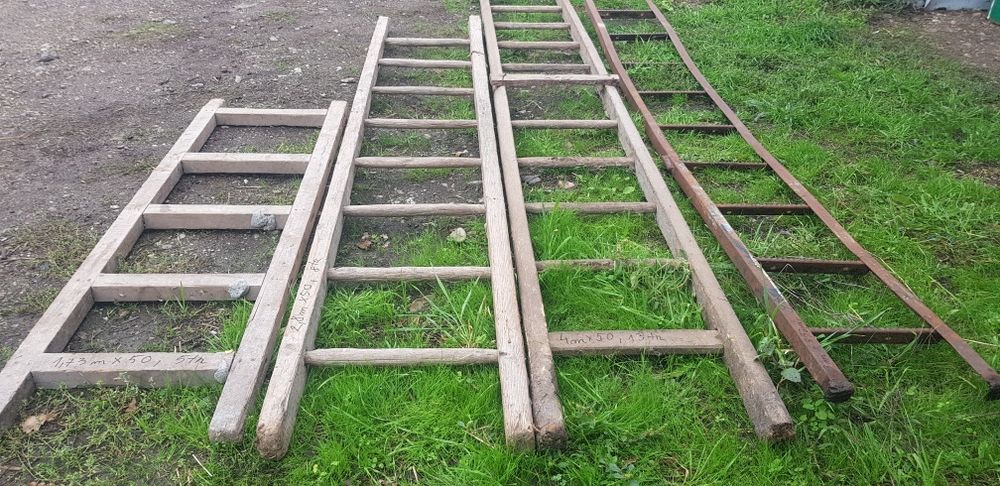 Set scari lemn de 2, 3 si 4 m + una metalica