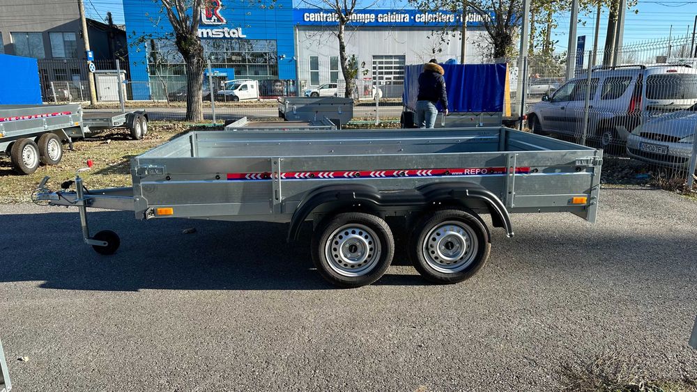 Remorca Noua REPO, fab RO, dublu ax, carte RAR, 3m/1.6m