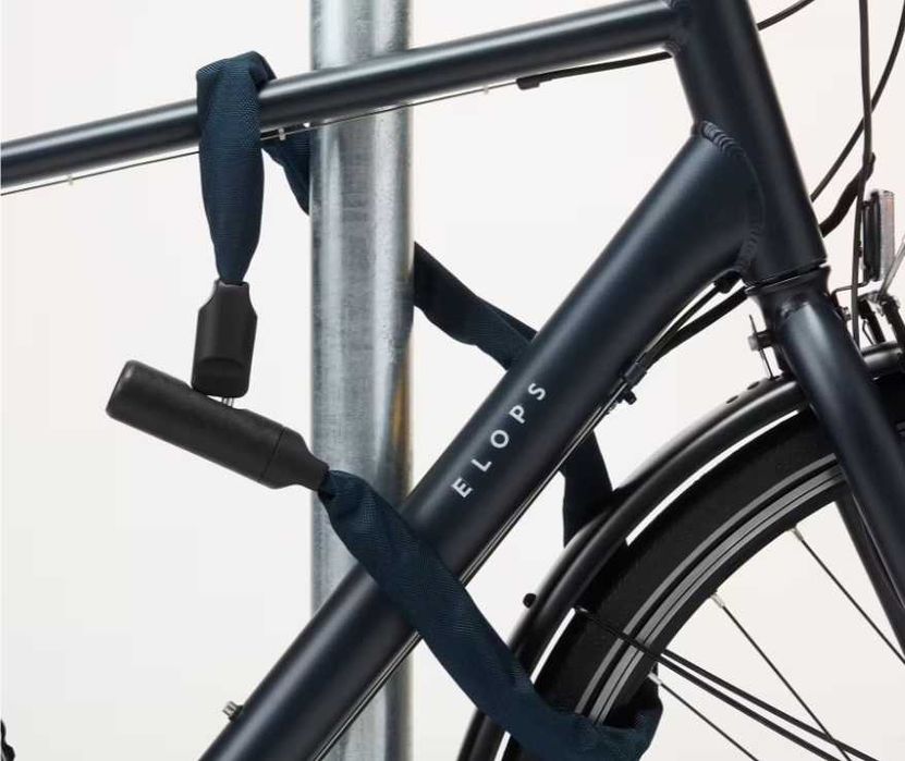 Vand Antifurt bicicletă lanț 500 L Decathlon, lungime 110 cm. Pentru 2 biciclete, Zale de 6 mm, se vinde cu 3 chei.