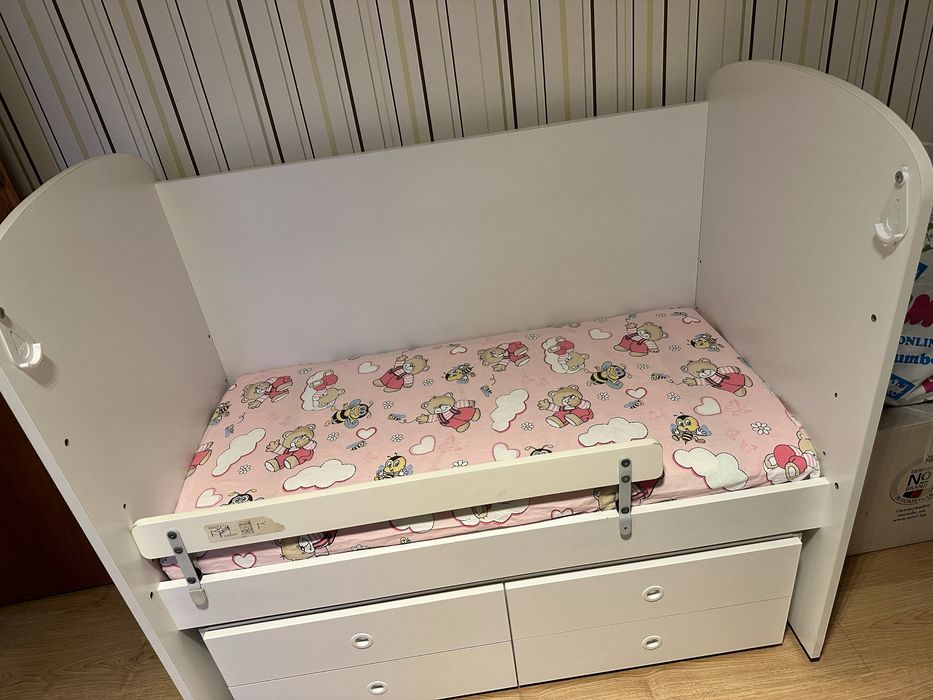 Детска кошара с матрак и подматрачна рамка