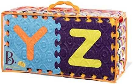 Пъзел за под, килимче за под с букви, 26 части, подходящо и за бебета