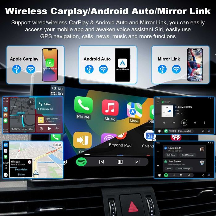Безжичен Apple Carplay /Android Auto за модул за Volkswagen, Skoda, Seat MIB1/MIB2 системи