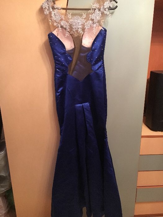 Официална синя рокля Julia Kontogruni