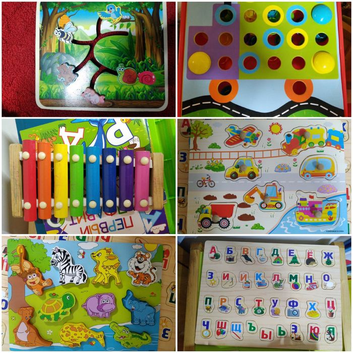 Игрушки деревянные и  машинки