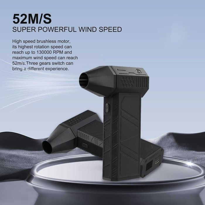 Чисто нов Метален Турбо Джет Фен X3 – 130 000 RPM Акумулаторна ...