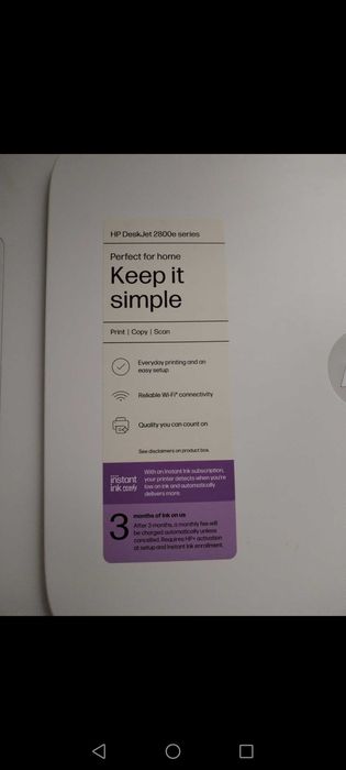 Imprimata Deskjet 2800e