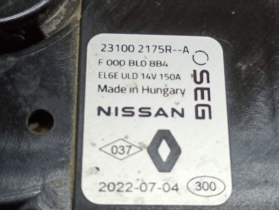 Alternator Dacia Logan 3 (2020 - 2024) (1.0 tce  H4D480) H4D480