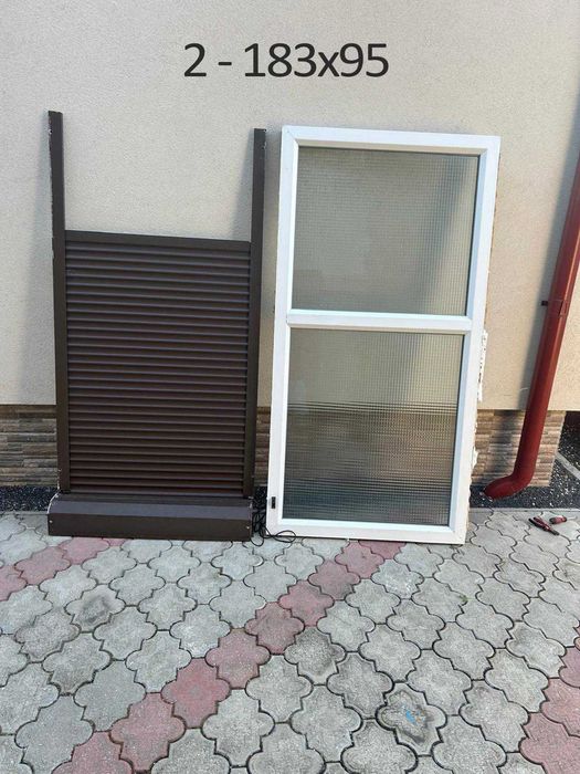 Tamplarie completa (geamuri + rulouri) din PVC termopan