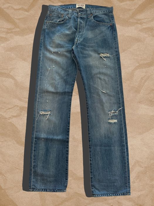Мъжки сини винтидж дънки Levi’s 501