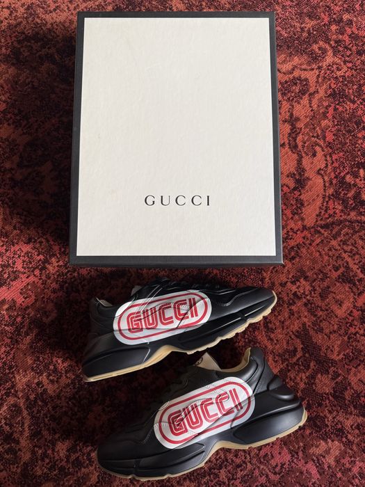 Sneakers Gucci Rhyton Logo „SEGA” Print (Black)