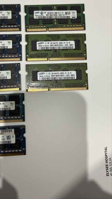 Placute rami laptop 4gb  ddr3 hynix / samsung / kingston
