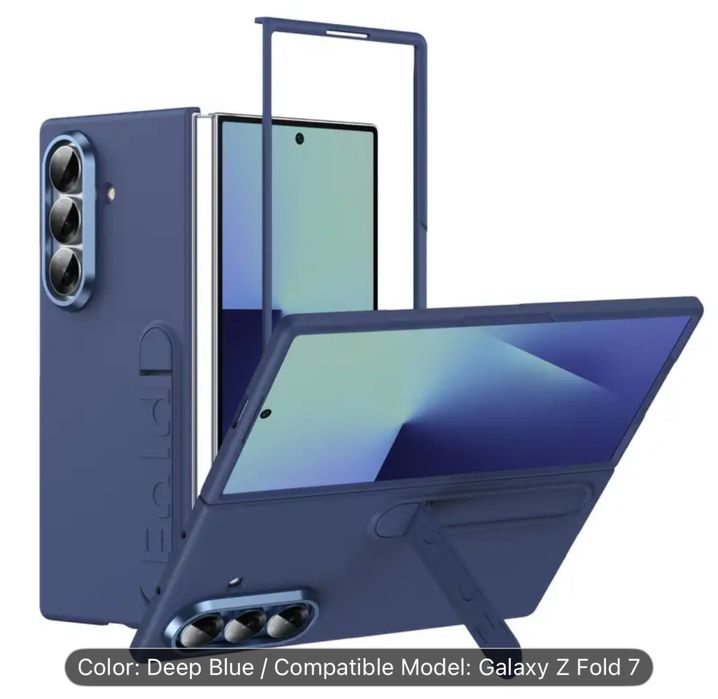 Samsung Z FOLD 7 Husa Hard Case Suport Protectie Folie Fata