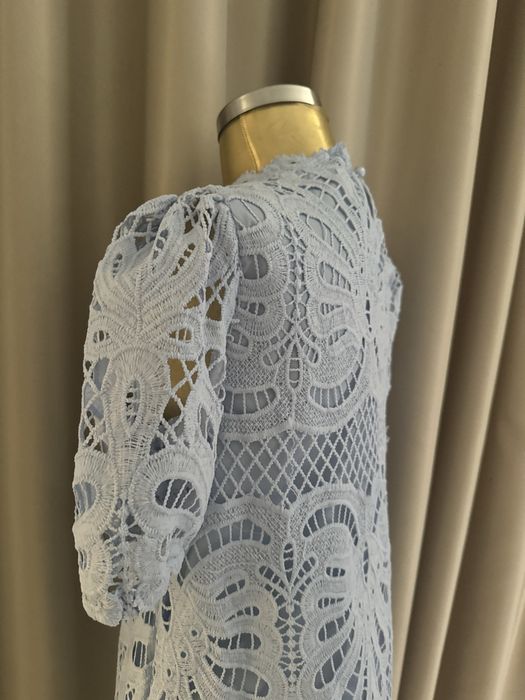 Елегантна и нежна дамска рокля дантела М/Л