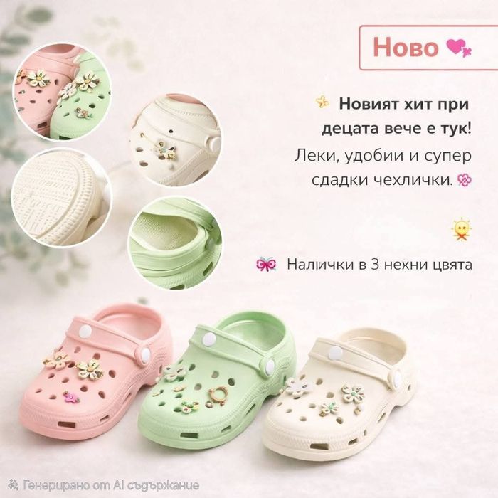 Чехли за момичета