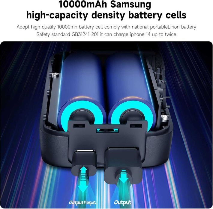 Power Bank Telesin 10000mAh pt GoPro Hero 13 - Incarcator Dual Slot