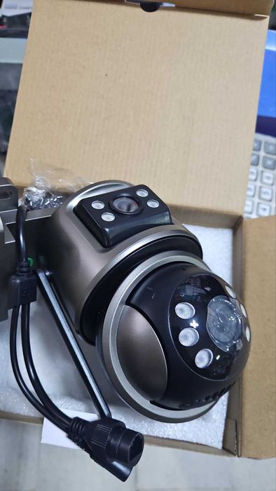 Двойна Външна WiFi Камера A32 с два ектрана 4MP+4MP, ICSee