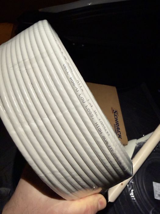 Cablu coaxial antena TV RG6 100m sigilat (ignifug)