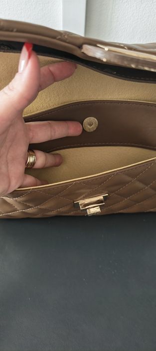 Geanta maro deschis piele naturala