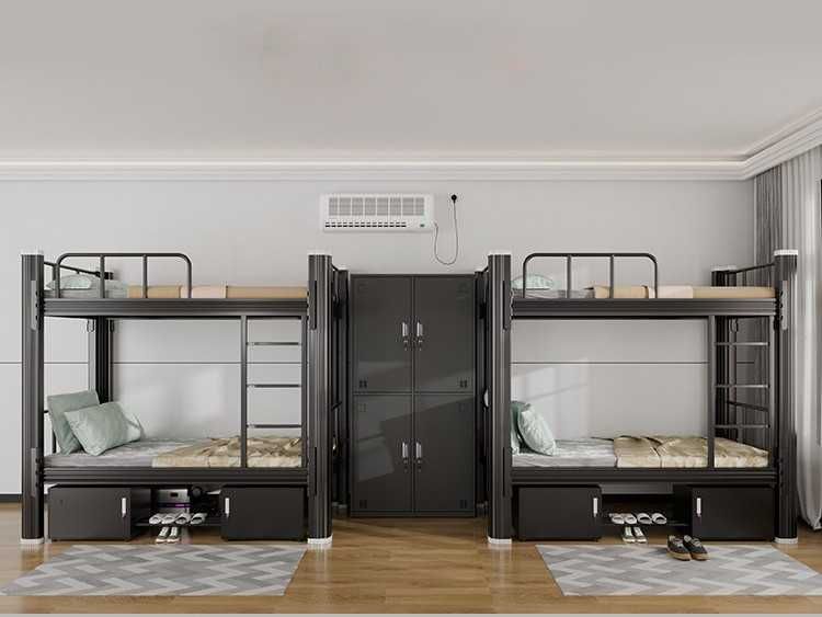 Компактная двухъярусная кровать из металла \ optim gayam qb beramiz