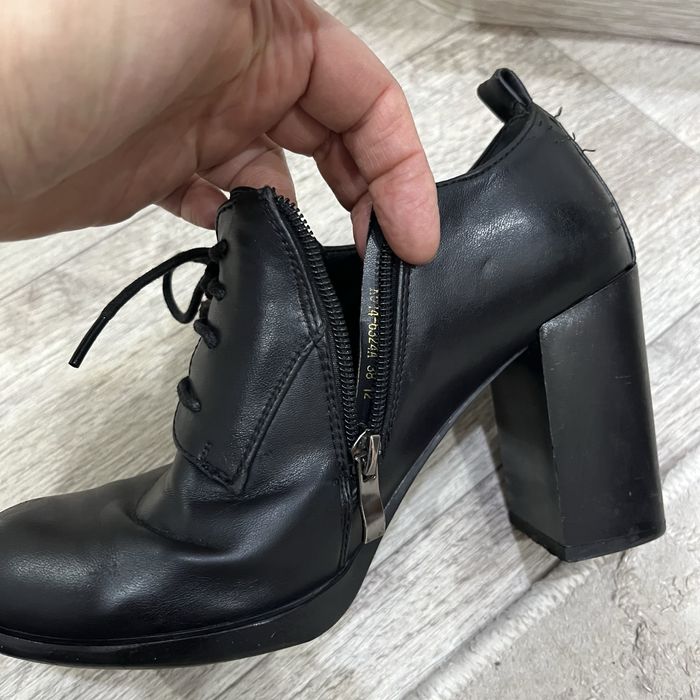 Ботильоны кожаные