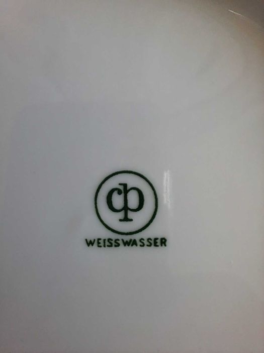 Винтидж отличен порцелан CP Weisswasser 2 бр. троен сет 1970s