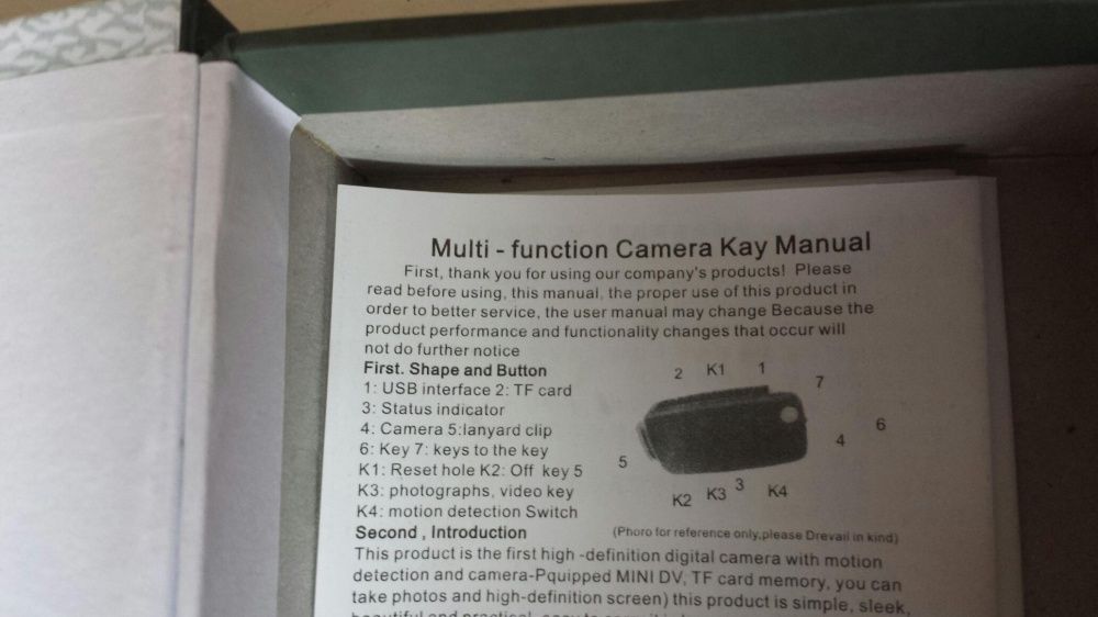 Cheie cu cameră video