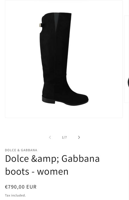 Dolce and Gabbana оригинални велурени ботуши