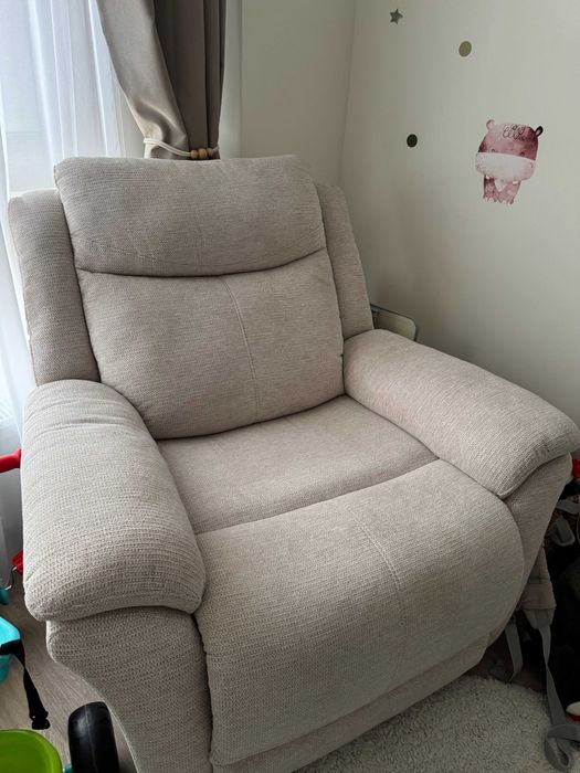 Fotoliu OHIO Mobexpert cu recliner manual, stofa