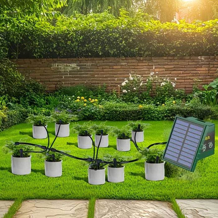 Соларна система за капково напояване, автоматично поливане